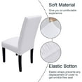 thumbnail image 4 of 4 Pcs Dining Chair Slipcover, High Stretch Removable Washable Chair Seat Protector Cover for Home Party Hotel Wedding Ceremony, 4 of 6