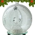 thumbnail image 2 of Holy Family Nativity LED Glass Globe Christmas Tree Ornament - 5" Diameter - 9870, 2 of 6