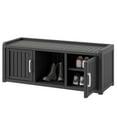 thumbnail image 5 of Bifanuo 46.8" Shoe Storage Cabinet with Waterproof UV-Resistant, Entryway Shoe Cabinet with 2 Doors, Outdoor Shoe Cabinet, for Entryway, Bedroom, Hallway, Living Room, Black, 5 of 10