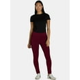 thumbnail image 4 of Time and Tru Women's High-Rise Ankle Knit Leggings, 27" Inseam, Sizes XS-XXXL, 4 of 6