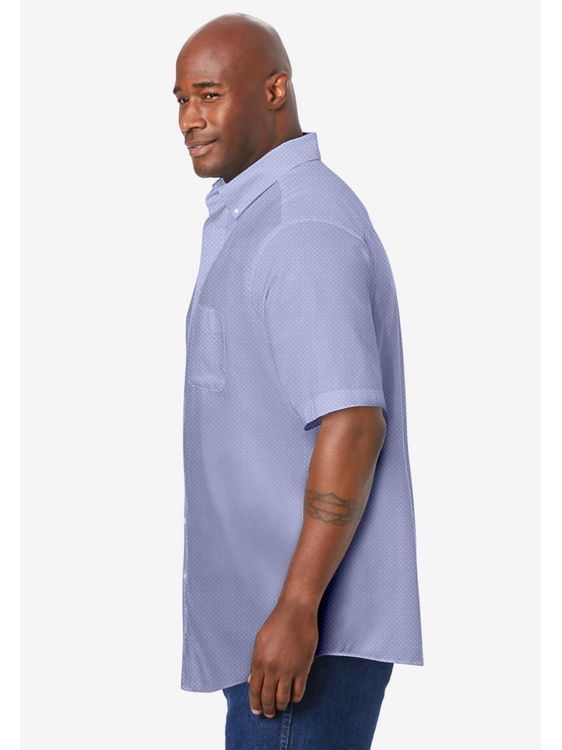 KingSize Men's Big & Tall Short-Sleeve Wrinkle-Free Everyday