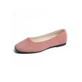 thumbnail image 1 of MAWCLOS Chaussures Décontractées pour Femmes Chaussures de Marche Confort à Enfiler Ballerines Mode Bout Carré Ballerine de Soirée Rose 9, 1 of 4