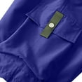 thumbnail image 3 of Coorders George Summer Lightweight Drawstring Cargo Shorts with Pockets, Mens Shorts Clearance, Purple, L, 3 of 6
