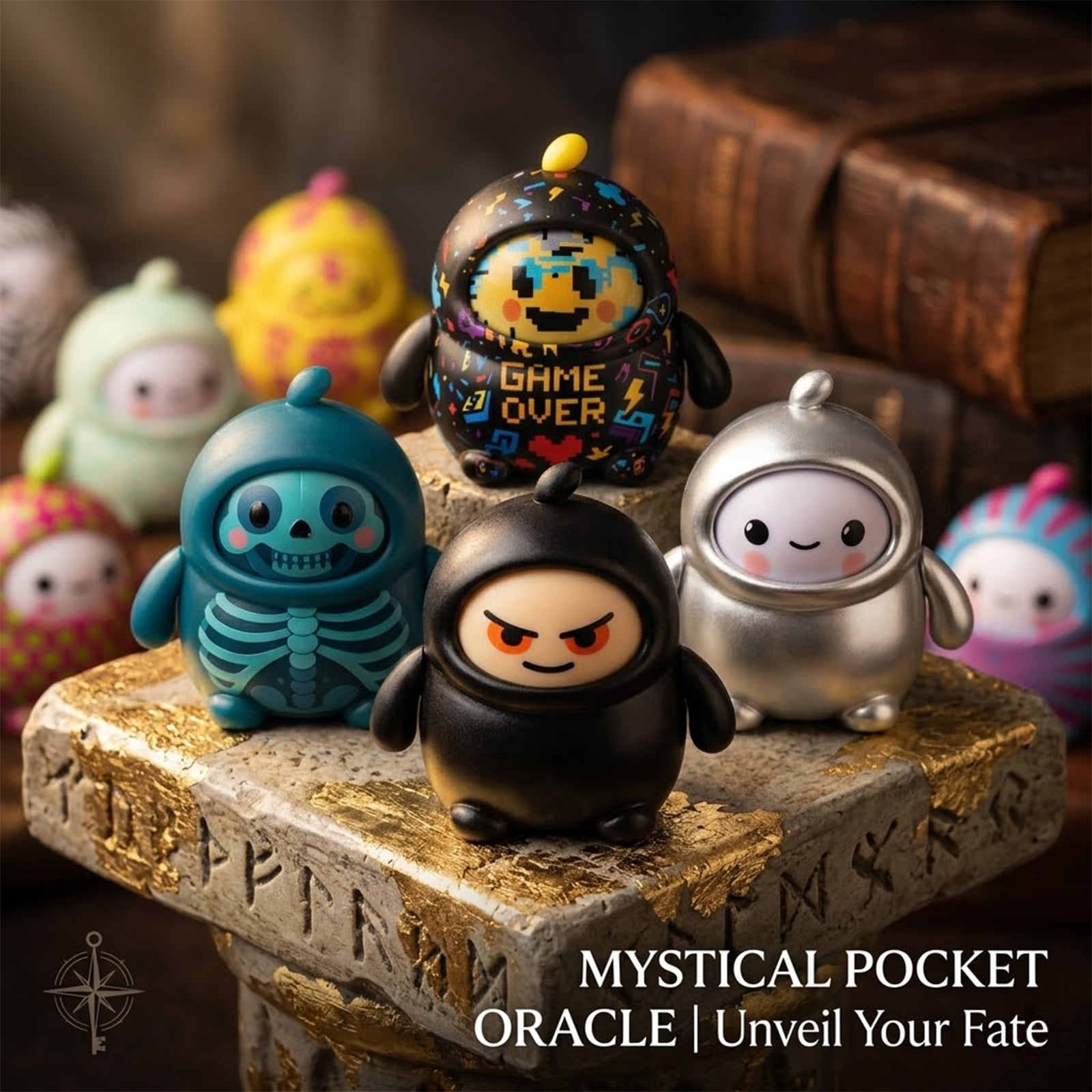 Harliver LamaTama Mystical Pocket Oracle, LamaTama Series #02 Collectable Fortune Teller that Answers Your Yes-or-No Questions