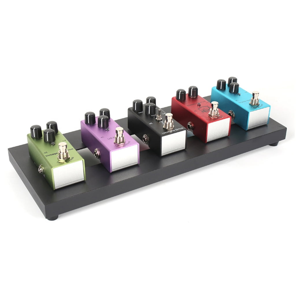 Aluminum Alloy Guitar Effect Pedal Board Holder Plate Portable Effects Stand Large Guitar Pedal Board with Carrying Bag