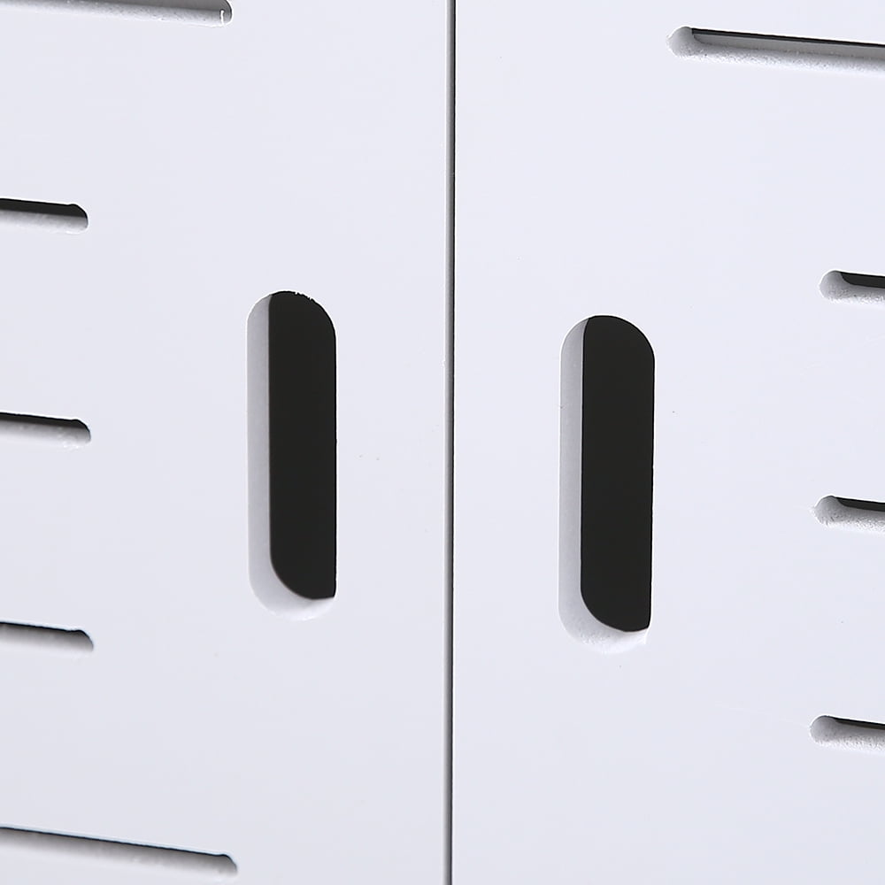 Kepooman Double Layer Storage Cabinet with Double Door, High Storage Cabinet, Sliding Storage Organizer Unit Kepooman Double Layer Storage Cabinet with Double Door, High Storage Cabinet, Sliding Storage Organizer Unit