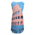 thumbnail image 3 of May Colosseum Sleeveless U-Neck Fake Two Piece Dress Women long dress Long dress woman, 3 of 6