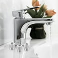 thumbnail image 2 of Faucet Handle Bath Sink Faucet Universal Replace Tub Plastic Silver 3.80X3.80X3.50CM, 2 of 6