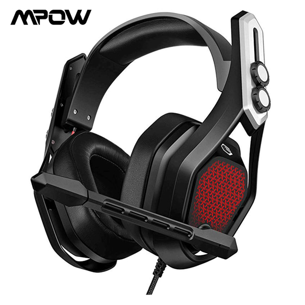 Mpow Iron Gaming Headphones 7 1 Surround Gaming Headset Surround Eq Setting Gaming Headphones With Enc Mic With Memory Protein Earpads Walmart Com