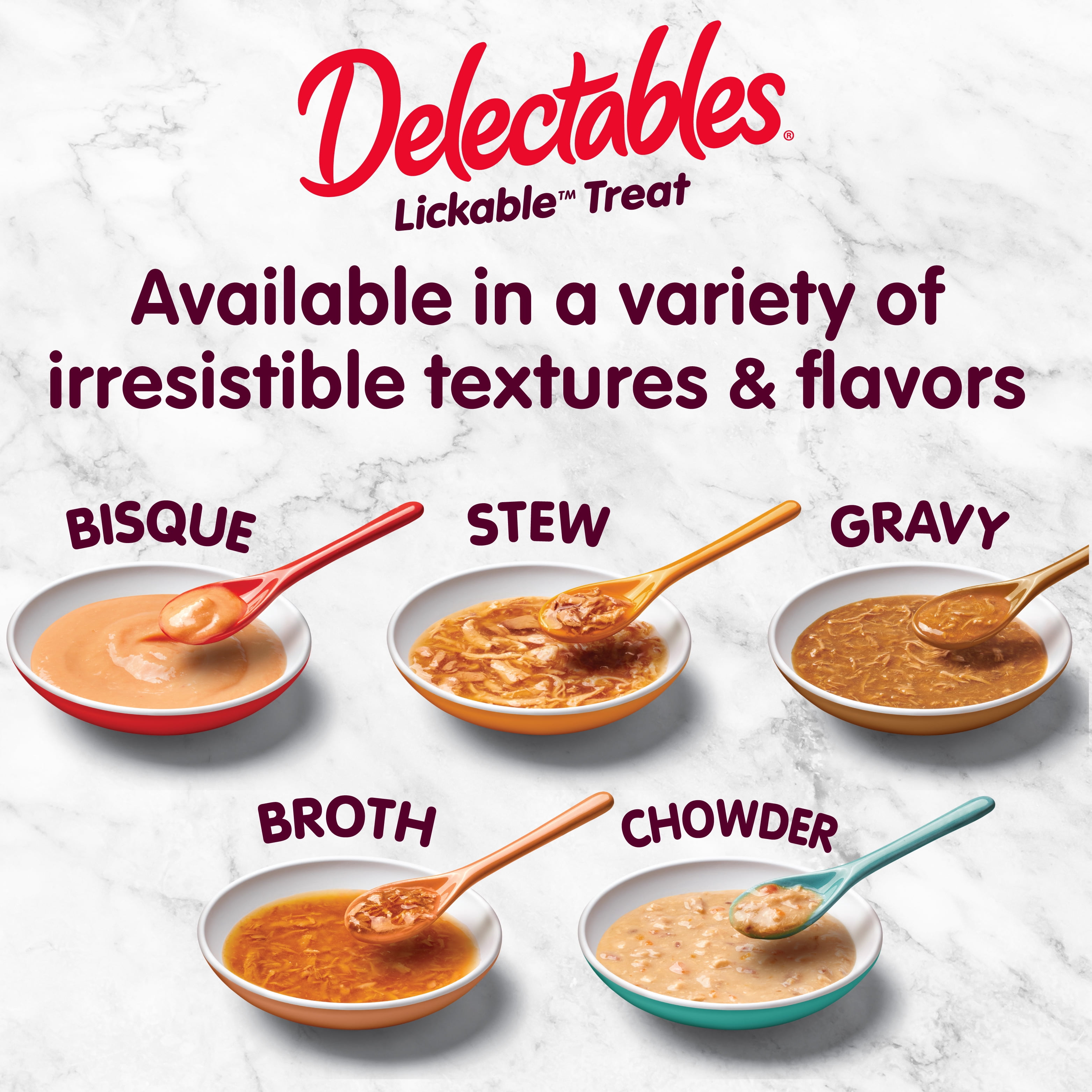 Delectables Gravy Variety Pack Lickable Cat Treats, 1.4-oz pouch, 30 count