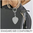 thumbnail image 3 of OULII 10Pcs Clear Design Guitar Pick Case Keychain Portable Holder Compatible with Standard Guitar Picks, 3 of 8