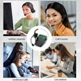 thumbnail image 2 of Corded Call Center Headset Telephone with Dialpad & Monoral Noise Cancelling Headphone with Mic, Wired Analog Home & OfficeTelephone Set Landline, 2 of 7