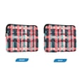 thumbnail image 7 of FORMRS 13-13.3 inch Laptop Sleeve Case Soft Carrying Quilted Computer Bag Cover, Red Teal Stripes, 7 of 7
