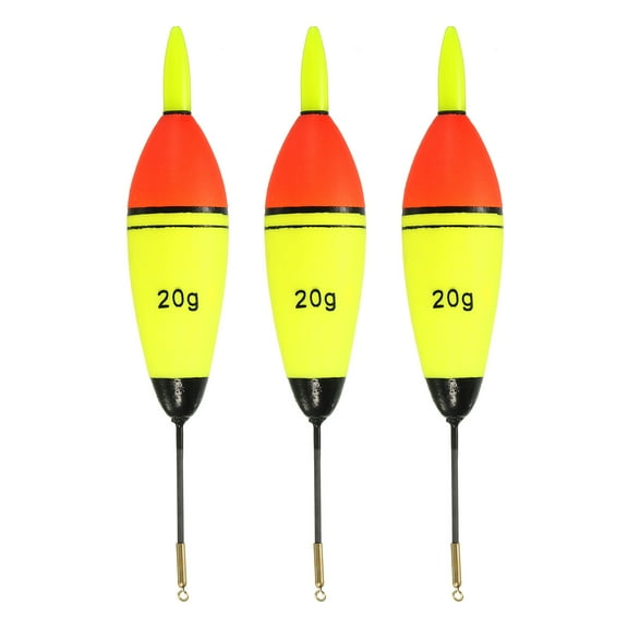 Uxcell 0.5oz Lighted Fishing Slip Bobbers EVA Light Up in Green Fishing Float, 5 Pack
