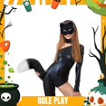 thumbnail image 5 of Colgante de cola de animal 3D para Halloween, con pompones y soporte para mujer, cola peluda de moda, 50 cm, cola de peluche para Halloween, 5 of 5