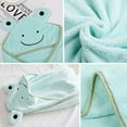 thumbnail image 7 of LNKOO Baby Ultra Soft Bamboo Hooded Baby Towel - Hooded Bath Towels with Ears for Babies, Toddlers - Large Baby Towel - Cute for Boys and Girls 35*35inch, 7 of 7