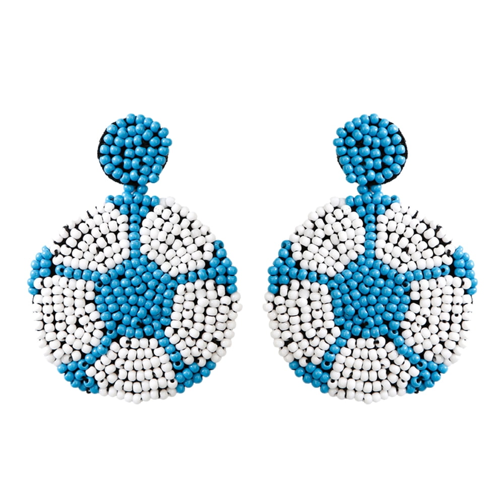 Earrings Cute Soccer Teardrop Dangle Earrings Fun Play Ball Game ...