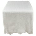 thumbnail image 1 of Fennco Styles Matilda Collection Classic Embroidered Stonewashed Pure Linen 16 x 72 Inch Table Runner â€“ Ivory Table Runner forBanquets, Wedding, Special Events and Home D?cor, 1 of 4