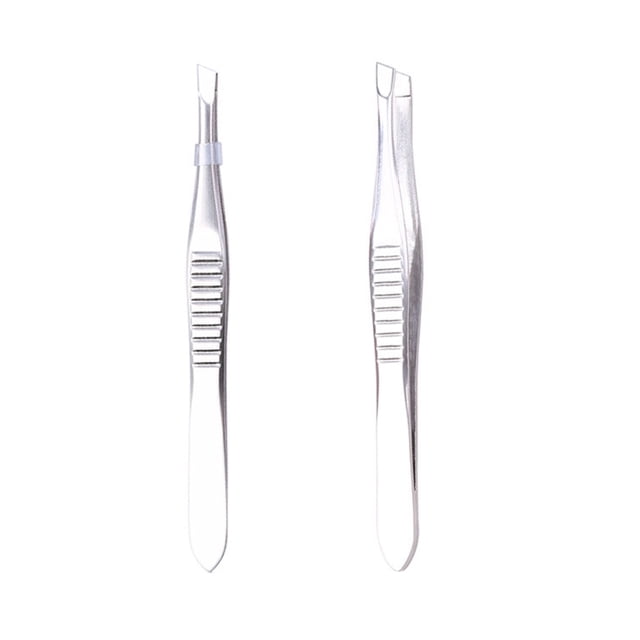 Miangastore Precision Eyebrow Grooming Tweezers Stainless Steel 2Pcs 3.5 In