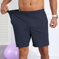 thumbnail image 2 of QDG Mens Athletic Running Shorts Quick Dry Shorts Lightweight Sports Gym Basketball 7inch Hiking Tennis Navy Blue L, 2 of 10