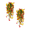 2PCS Red-Yellow, variant on chaungfeng Artificial Fake Hanging Flowers Plants 2pack, Faux Silk Daisy with Eucalyptus Leaves UV Resistant for Outside Home Indoor Planter Porch Patio Balcony Yard Decor (2, Red-Yellow)