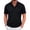 #0009-Black, variant on Qiyinn Mens Shirt Bubble Jacquard T-Shirt Short Sleeve Stretchy Golf Shirt