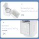 thumbnail image 3 of Ventilador nebulizador de escritorio portátil Ventilador rociador de enfriamiento silencioso para habitación/oficina (B), 3 of 8