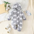 thumbnail image 2 of Gibobby Baby baby-girls Jumpsuit, 100% Organic Cotton One-piece Long Sleeve Quilted Outfit Coverall(Grey,3-6 Months), 2 of 7