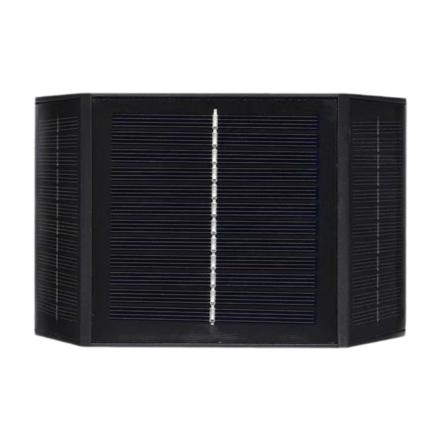 Luz de energía solar, luz de pared para cerca, lámpara de patio exterior ajustable e impermeable para cerca de patio, patio trasero,