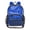 Bright Blue, variant on Iauyy Clear Backpack Heavy Duty PVC Transparent Backpack for College Workplace, Three-color Vertical Stripes