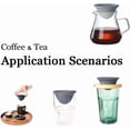 thumbnail image 3 of Pour Over Coffee Dripper, Reusable Ceramic Coffee Filter - Portable Single Serve Coffee Maker, Porcelain Slow Filter Cone Dripper for Travel Camping Office Home Brewing, 3 of 6