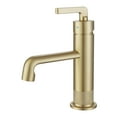 thumbnail image 1 of Single Hole Bathroom Sink Faucet, Deck Mounted Solid Brass Basin Faucet, 1 of 8