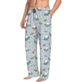thumbnail image 3 of Kdxio Spaceship Print Men's Sleep Pajama Pant Lounge Pants with Pockets, 3 of 8