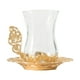 thumbnail image 1 of Taza de té con flores, vaso de cristal, vaso de lujo para fiestas, vaso para beber agua helada para el Día de San Valentín. Oro, 1 of 9