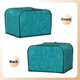 thumbnail image 3 of Lsque Blue Green Glitter Print 4 Slice Toaster Cover , Kitchen Appliance Dustproof Protector , Toaster Protector Dustproof Kitchen Appliance Cover, 3 of 7