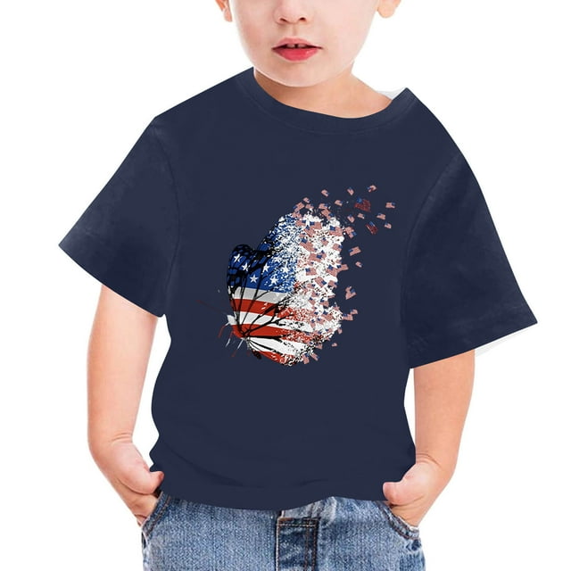 TopLLC Manches Courtes Col Rond Blouses & Chemises Chemises pour Enfants T-Shirt Graphique Manches Courtes Col Rond Crop Top pour 3-14 Ans Filles et Garçons T-Shirt Tee Blouse Fille