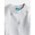 thumbnail image 2 of Wonder Nation Girls Rhinestone Star Crewneck Sweater, Sizes 4-18, 2 of 3