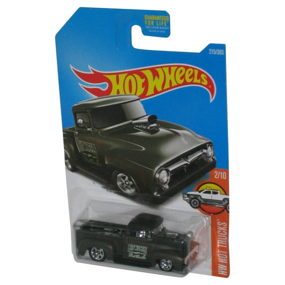 Hot Wheels HW Hot Trucks 2/10 (2015) Dark Green Custom '56 Ford Truck Toy 215/365