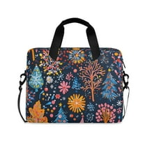 FORMRS 16" Laptop Sleeve Bag Carrying Case with Handle Travel Shoulder Briefcase, Pink Christmas Splendor