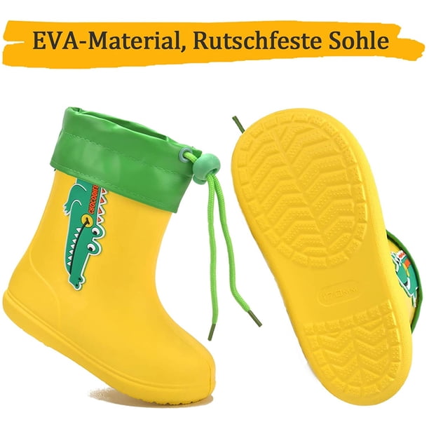 Zorax - Niño - EU24 - Verde Niños Niñas Niños Wellies Wellington