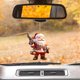 thumbnail image 2 of Adorno navideño de Papá Noel - Colgante acrílico de doble cara para coche, teléfono, bolso y decoración de árbol con cordón dorado, 2 of 3