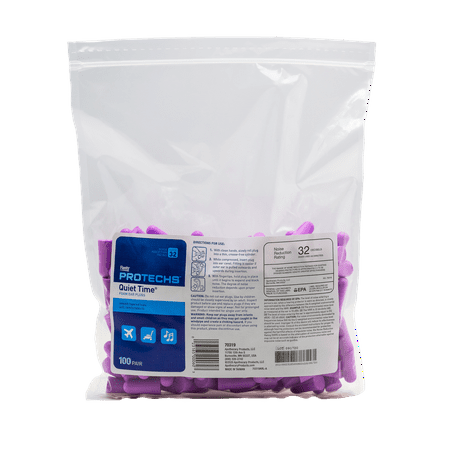 Flents PROTECHS™ Quiet Time Ear Plugs for Loud Noise, Traveling, Concerts, NRR 32