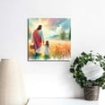 thumbnail image 3 of Jesus and Girl Canvas Wall Art, Safe in His Arms Pictures Canvas Print Posters Wall Decor, Christian Wall Art Home Decor for Living & Prayer Room Framed, 3 of 5