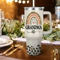 thumbnail image 2 of 40 oz Grandma Tumbler -Grandma Present from Granddaughter, Grandson-Grandma Stainless Steel Insulated Cup, 2 of 5