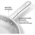 thumbnail image 5 of Koch Systeme CS Stainless Steel Frying Pan Set 8"&10"Frying Pans, Induction Stainless Steel Frying Pans Set for Professional Cookware, Dishwasher and Oven Safe, Suitable for All Stove, 5 of 6