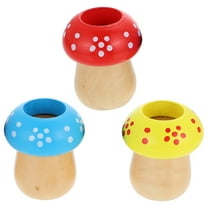 RENACLIPY Mushroom Shape Kaleidoscope Toys for Kids, 3pcs Assorted Colors, Rotating Fun Wedding Party Favors, Synthetic Material