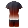 thumbnail image 6 of Men'S Tracksuit 2 Piece Graphic Athletic T Shirt Casual Short Sleeve And Shorts Set Summer Oversize Jogging Tracksuits (Wine,L), 6 of 6