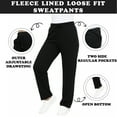 thumbnail image 3 of Galaxy by Harvic 3-Pack Women's Loose Fit Fleece Jogger Sweatpants (S-5XL), 3 of 6