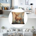 thumbnail image 3 of deer, forestLinen toss pillowcase decoration pillowcase gifting preferred 24x24 inch cushion cover 4 sets sofa pillowcase sofa bedroom living room car, 3 of 8