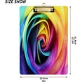 thumbnail image 3 of FMSHPON 3D Rose Flower Rainbow Stylish Clipboard Hardboard Wood Nursing Clip Board and Pull for Standard A4 Letter 13x9 inches, 3 of 8